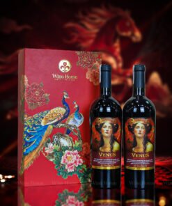 Hộp Quà Rượu Vang 2 Chai Venus Rosso Semi Dolce