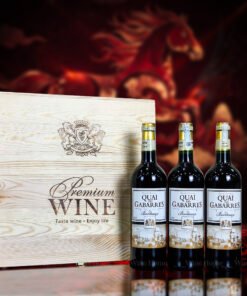 Hộp quà rượu vang 3 chai Quai des Gabarres