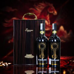Hộp Quà Rượu Vang 2 Chai Timelord Primitivo – Món Quà Sang Trọng Trong Phiên Bản Hộp Gỗ Sơn Mài | Rượu Vang Wine Home Hộp Quà Rượu Vang 2 Chai Timelord Primitivo