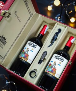 Hộp quà rượu vang 2 chai HUENU Cabernet Sauvignon Reserva