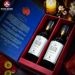 Hộp quà rượu vang 2 chai Posta Piana Primitivo
