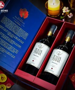 Hộp quà rượu vang 2 chai Posta Piana Primitivo