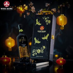 Hộp quà rượu vang 1 chai Seven7 Merlot