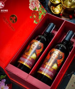 Hộp Quà Rượu Vang 2 Chai Venus Rosso Semi Dolce