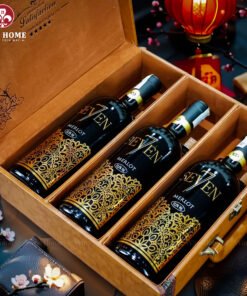 Hộp quà rượu vang 3 chai Seven7 Merlot
