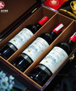 Hộp quà rượu vang 3 chai Chateau Haut Goujon