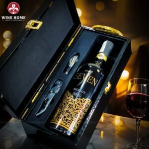 Hộp quà rượu vang 1 chai Seven7 Merlot