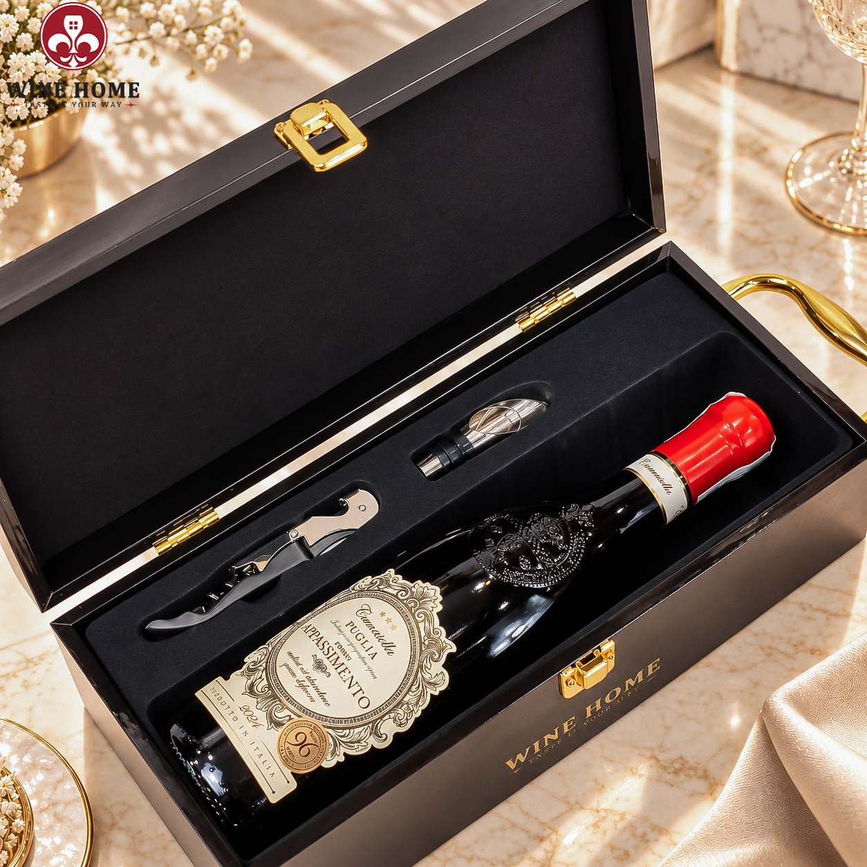 Hộp Quà Rượu Vang 1 chai Camasella Appassimento - Provinco | Rượu Vang Wine Home Hộp Quà Rượu Vang 1 chai Camasella Appassimento - Provinco