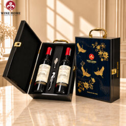 Hộp Quà Rượu Vang 2 chai Château Haut Goujon 2018 | La Rose Saint Vincent