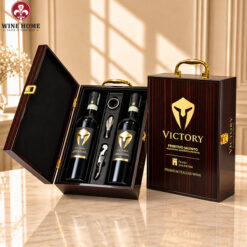 Hộp quà rượu vang 2 chai Victory Primitivo Salento – Feudi Salentini