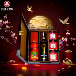 Hộp Quà Tết Rượu Hạt Hộp Gỗ Sơn Mài 3 Ngăn Nâu 04 – Siêu Phẩm Quà Tết Doanh Nghiệp Cao Cấp 2026 | Rượu Vang Wine Home Hộp Quà Tết Rượu Hạt Hộp Gỗ Sơn Mài 3 Ngăn Nâu 04