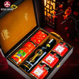 Hộp Quà Tết Rượu Hạt Hộp Gỗ Sơn Mài 3 Ngăn Nâu 04 – Siêu Phẩm Quà Tết Doanh Nghiệp Cao Cấp 2026 | Rượu Vang Wine Home Hộp Quà Tết Rượu Hạt Hộp Gỗ Sơn Mài 3 Ngăn Nâu 04