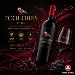 7COLORES ICON – Tuyệt Tác Vang Đỏ Chile Mang Đậm Dấu Ấn Đẳng Cấp