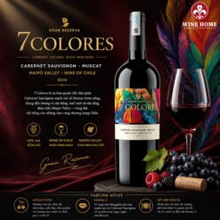 7COLORES Gran Reserva Cabernet Sauvignon Muscat | Rượu Vang Chile Cao Cấp | Rượu Vang Wine Home 7COLORES Gran Reserva Cabernet Sauvignon Muscat | Rượu Vang Chile Cao Cấp