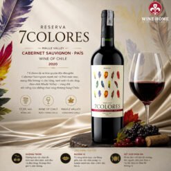 7Colores Riserva Cabernet Sauvignon – País – Dấu ấn sáng tạo của vang Chile hiện đại