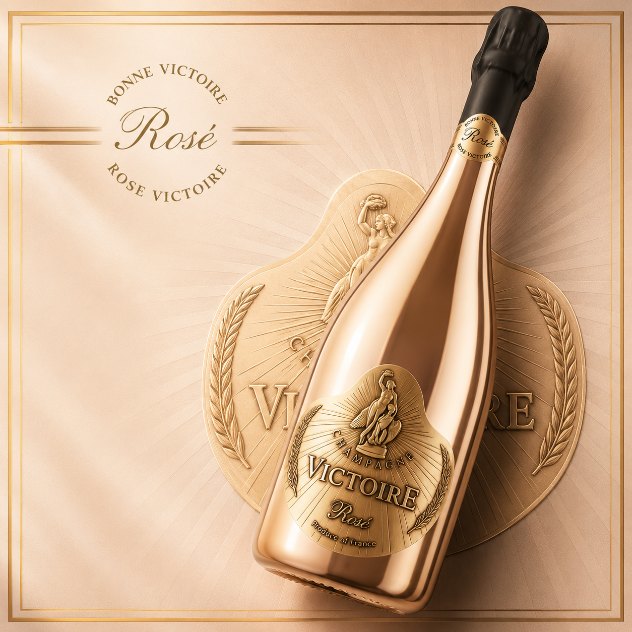 Champagne Victoire Rose Gold – Champagne Rosé Pháp Cao Cấp Sang Trọng Và Quyến Rũ | Rượu Vang Wine Home Champagne Victoire Rose Gold – Biểu Tượng Champagne Rosé Sang Trọng Từ Pháp