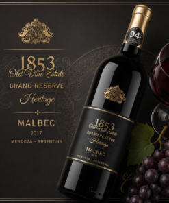1853 Old Vine Estate Heritage Malbec – Rượu Vang Argentina Gran Reserva Cao Cấp | Rượu Vang Wine Home 1853 Old Vine Estate Heritage Malbec – Biểu Tượng Di Sản Vang Đỏ Argentina