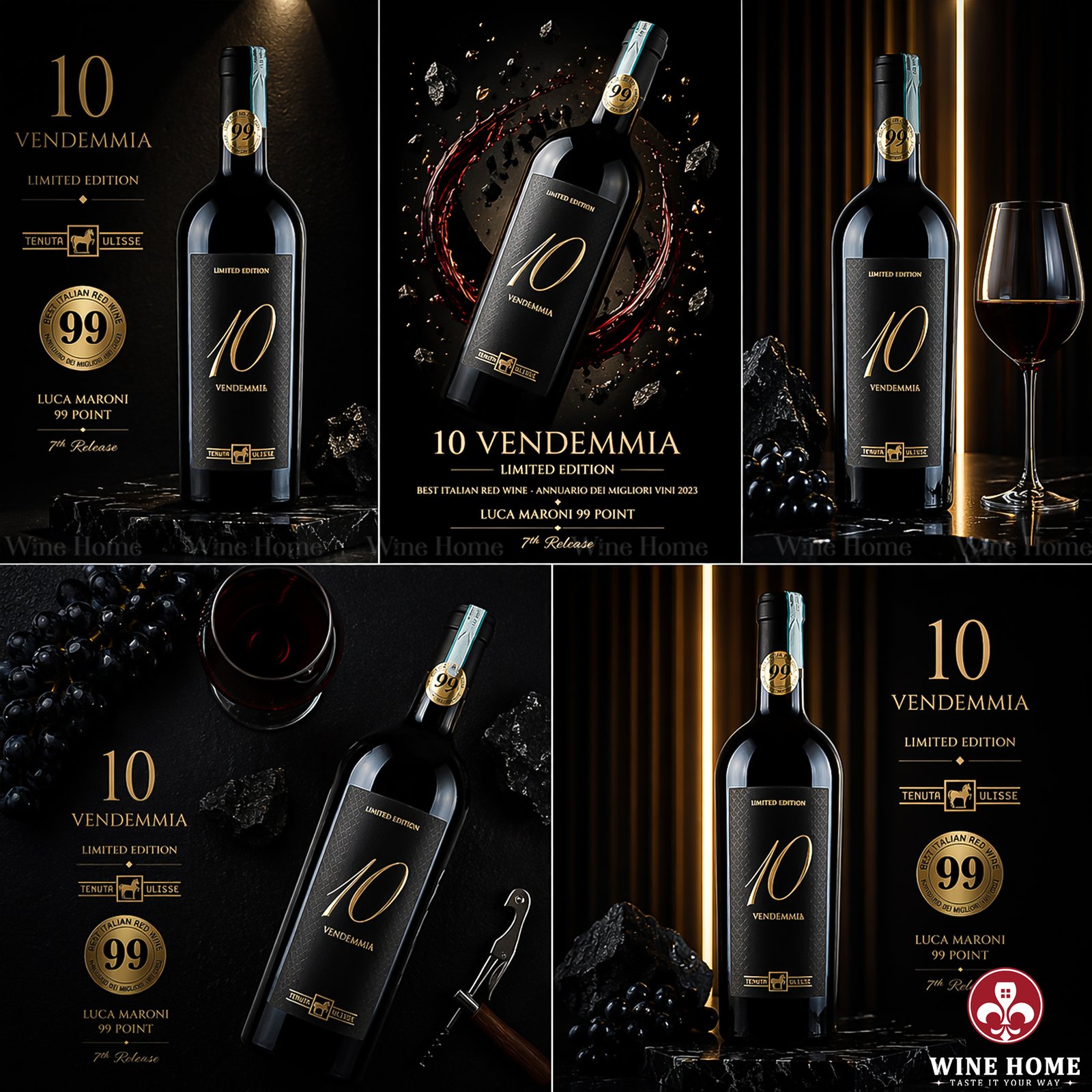 10 Vendemmie Limited Edition – Siêu Phẩm Vang Đỏ Ý Từ 10 Niên Vụ Đỉnh Cao | Rượu Vang Wine Home 10 Vendemmie Limited Edition – Tuyệt Tác Vang Ý Được Tạo Nên Từ 10 Niên Vụ