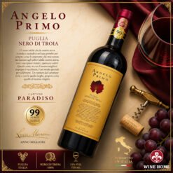 Rượu Vang Ý ANGELO PRIMO Nero Di Troia – Siêu Phẩm Vang Đỏ Từ Cantine Paradiso | Rượu Vang Wine Home Rượu Vang Ý ANGELO PRIMO Nero Di Troia – Siêu Phẩm Vang Đỏ Từ Cantine Paradiso