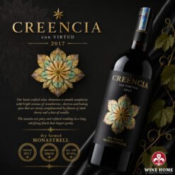 Creencia Con Virtud Monastrell D.O.P Jumilla 16% – Tinh Hoa Monastrell Cổ Thụ Từ Tây Ban Nha | Rượu Vang Wine Home Creencia Con Virtud Monastrell – Sức Mạnh Và Chiều Sâu Của Vùng Đất Jumilla