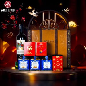 Hộp Quà Tết Rượu Hạt 3 Ngăn Da Nâu Classic 01 – Món Quà Tết Sang Trọng, Tinh Tế & Đẳng Cấp 2026