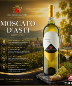 Moscato d’Asti DOCG Capetta – Hương vị ngọt ngào thanh lịch từ miền Piemonte nước Ý