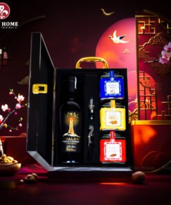 Hộp Quà Tết Rượu Hạt Hộp Gỗ Sơn Mài Wine Home 04 – Quà Tết Doanh Nghiệp Cao Cấp Xu Hướng 2026 | Rượu Vang Wine Home Hộp Quà Tết Rượu Hạt Hộp Gỗ Sơn Mài Wine Home 04