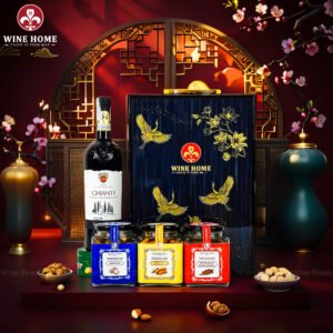 Hộp Quà Tết Rượu Hạt Hộp Gỗ Sơn Mài Wine Home 07