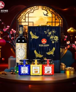 Hộp Quà Tết Rượu Hạt Hộp Gỗ Sơn Mài Wine Home 10
