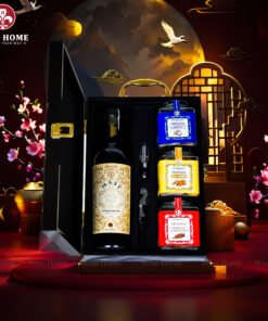 Hộp Quà Tết Rượu Hạt Hộp Gỗ Sơn Mài Wine Home 10