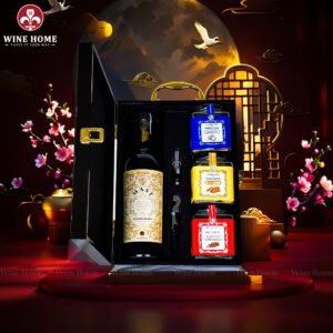 Hộp Quà Tết Rượu Hạt Hộp Gỗ Sơn Mài Wine Home 10