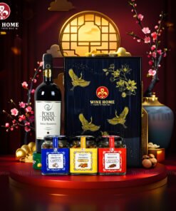 Hộp Quà Tết Rượu Hạt Hộp Gỗ Sơn Mài Wine Home 11