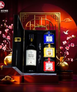 Hộp Quà Tết Rượu Hạt Hộp Gỗ Sơn Mài Wine Home 11
