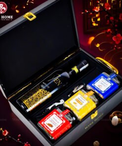 Hộp Quà Tết Rượu Hạt Hộp Gỗ Sơn Mài Wine Home 12 – Quà Tết Doanh Nghiệp Cao Cấp Xu Hướng 2026 | Rượu Vang Wine Home Hộp Quà Tết Rượu Hạt Hộp Gỗ Sơn Mài Wine Home 12