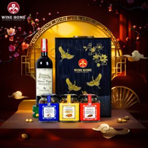 Hộp Quà Tết Rượu Hạt Hộp Gỗ Sơn Mài Wine Home 13