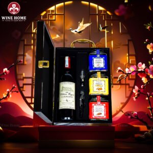 Hộp Quà Tết Rượu Hạt Hộp Gỗ Sơn Mài Wine Home 13
