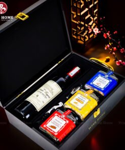 Hộp Quà Tết Rượu Hạt Hộp Gỗ Sơn Mài Wine Home 13