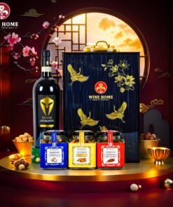 Hộp Quà Tết Rượu Hạt Hộp Gỗ Sơn Mài Wine Home 14
