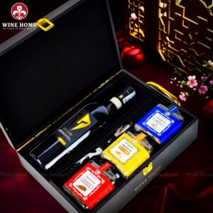 Hộp Quà Tết Rượu Hạt Hộp Gỗ Sơn Mài Wine Home 14