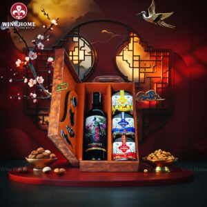 Hộp quà Tết Ngọ Niên Khai Lộc NN04 – Quà tặng doanh nghiệp cao cấp 2026 mang may mắn và thịnh vượng từ Wine Home | Rượu Vang Wine Home Hộp quà Tết Ngọ Niên Khai Lộc NN04