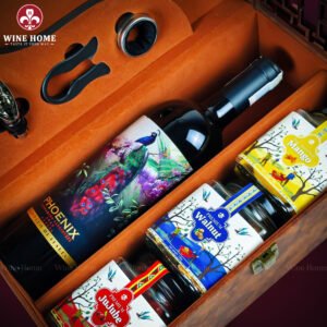Hộp quà Tết Ngọ Niên Khai Lộc NN04 – Quà tặng doanh nghiệp cao cấp 2026 mang may mắn và thịnh vượng từ Wine Home | Rượu Vang Wine Home Hộp quà Tết Ngọ Niên Khai Lộc NN04