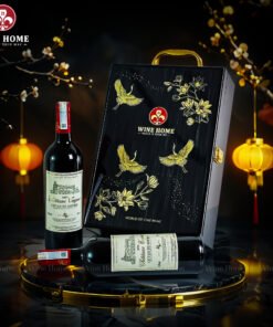 Hộp quà rượu vang 2 chai Chateau Tayac Côtes de Bourg