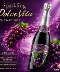 DolceVita Red Grape Juice – Nước ép nho đỏ không cồn sparkling cao cấp từ Ý