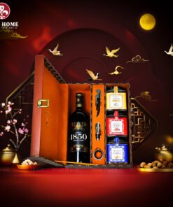 Hộp Quà Tết Rượu Hạt Hộp Da Nâu Vali 02 – Quà Tết Doanh Nghiệp Sang Trọng & Đẳng Cấp 2026 | Rượu Vang Wine Home Hộp Quà Tết Rượu Hạt Hộp Da Nâu Vali 02