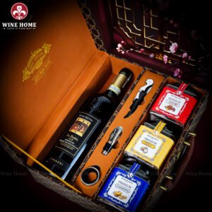 Hộp Quà Tết Rượu Hạt Hộp Da Nâu Vali 07 – Quà Tết Doanh Nghiệp Sang Trọng & Đẳng Cấp 2026 | Rượu Vang Wine Home Hộp Quà Tết Rượu Hạt Hộp Da Nâu Vali 07