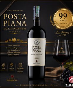 Rượu vang Ý Posta Piana Salice Salentino Cantine Paradiso - Mượt Mà, Đậm Đà Cho Mọi Dịp