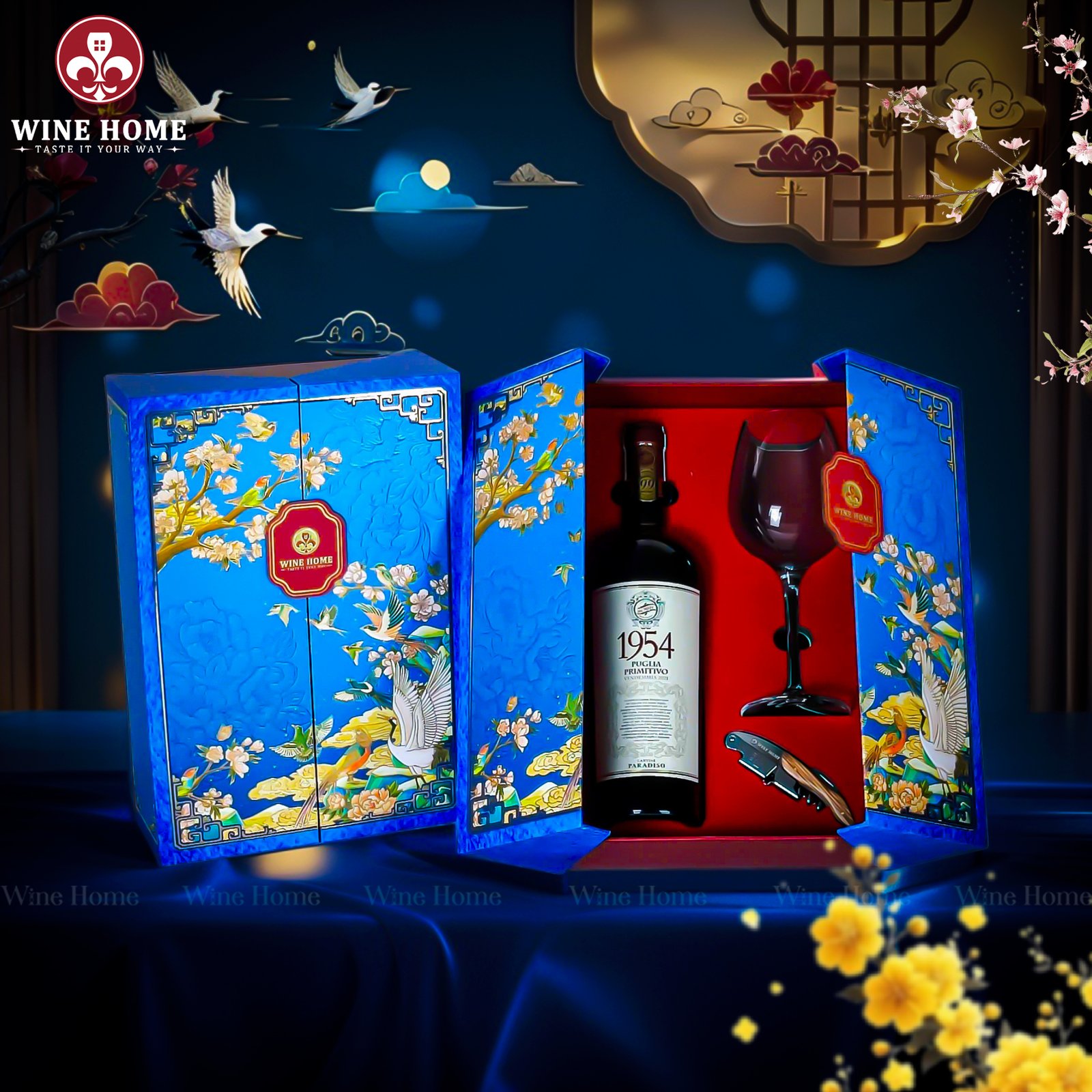 Hộp Quà Tết Cao Cấp Sắc Xuân 2026 SXWH01 Hộp Quà Tết Cao Cấp Sắc Xuân 2026 SXWH01