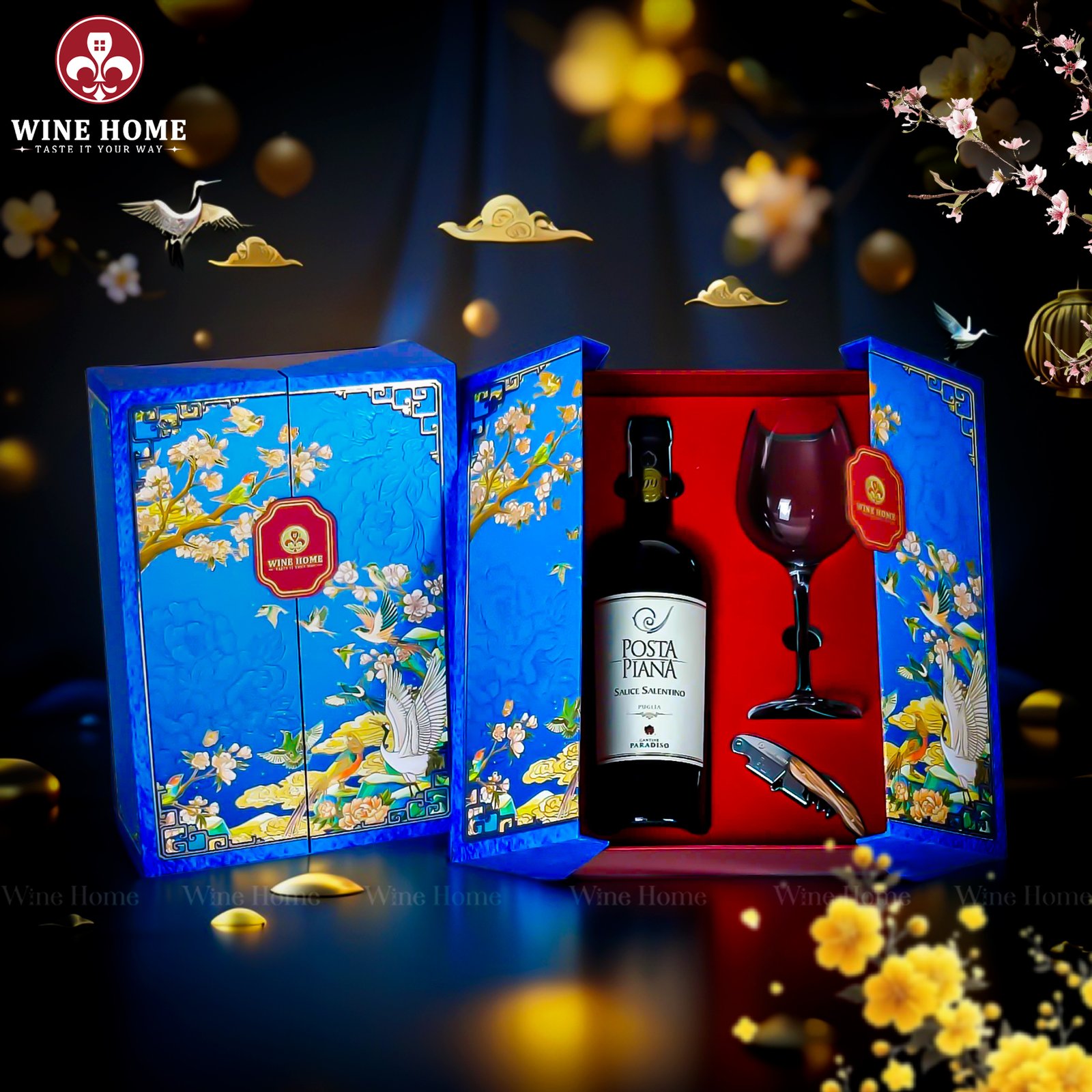 Hộp Quà Tết Cao Cấp Sắc Xuân 2026 SXWH08 Hộp Quà Tết Cao Cấp Sắc Xuân 2026 SXWH08