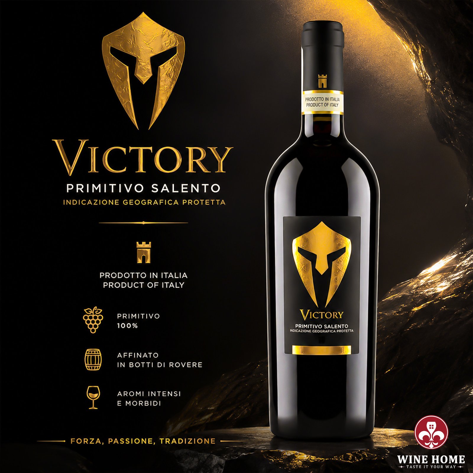Rượu Vang Ý Victory Primitivo Salento – Đậm Đà Nồng Nàn Chuẩn Miền Nam Ý | Rượu Vang Wine Home Rượu Vang Ý Victory Primitivo Salento – Đậm Đà Nồng Nàn Chuẩn Miền Nam Ý