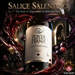 Rượu vang Ý Posta Piana Salice Salentino Cantine Paradiso - Mượt Mà, Đậm Đà Cho Mọi Dịp | Rượu Vang Wine Home Rượu vang Ý Posta Piana Salice Salentino Cantine Paradiso